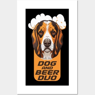 Dog and Beer Duo Posters and Art